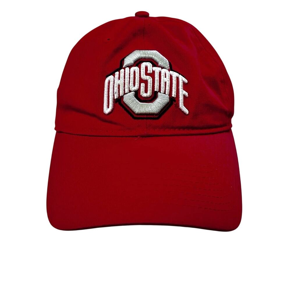 OSU Ohio State Buckeyes Red Embroidered Adjustable Baseball Hat